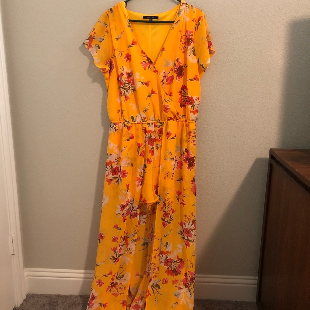 New Look Yellow Floral Romper